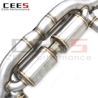 CEES Performance valvetronic Exhaust Catback System For Audi R8 V8/V10 4.2/5.2 2008-2016 Exhaust Pipe Muffler