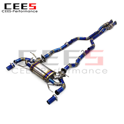 CEES Catback Exhaust System Assembly DB9 V12 6.0L 2004-2017 Escape High Performance Titanium Alloy Car Exhaust Pipe Muffler