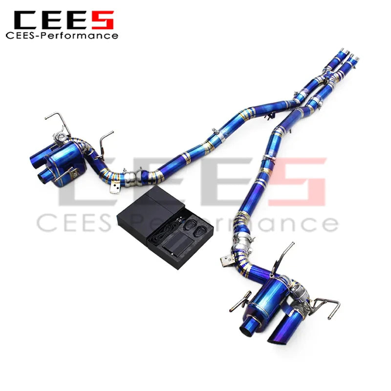 cees Catback Exhaust Downpipe Escape for Ferrari 812 Superfast 6.5L V12 2017-2023 Titanium Exhaust System Free Flow Pipe Muffler