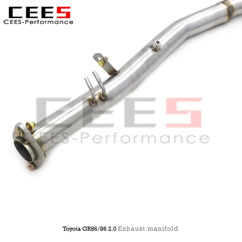 cees Stainless Steel Exhaust Manifold Header for Toyota GR86/86 2.0 2022-2023 Front Pipe S Pipe Downpipe with Catalyst System