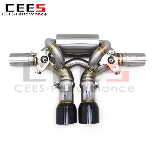 cees Performance Valved Sport Exhaust Pipe for Porsche 911 992 3.0T 2020-2023 SS304 Stainless Steel Catback Exhaust System