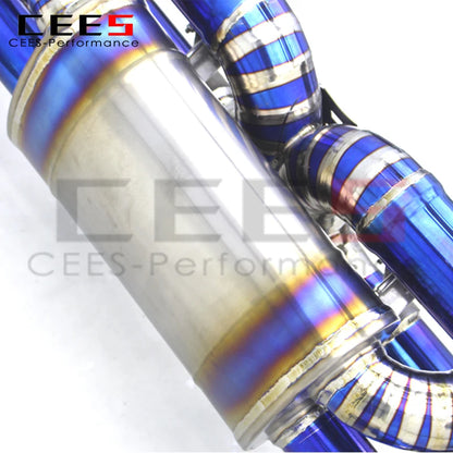 CEES Titanium Catback Exhaust Systems For Lamborghini Huracan 5.2 LP580/LP610 2014-2023 Exhaust Pipes Muffler with vacuum Valve