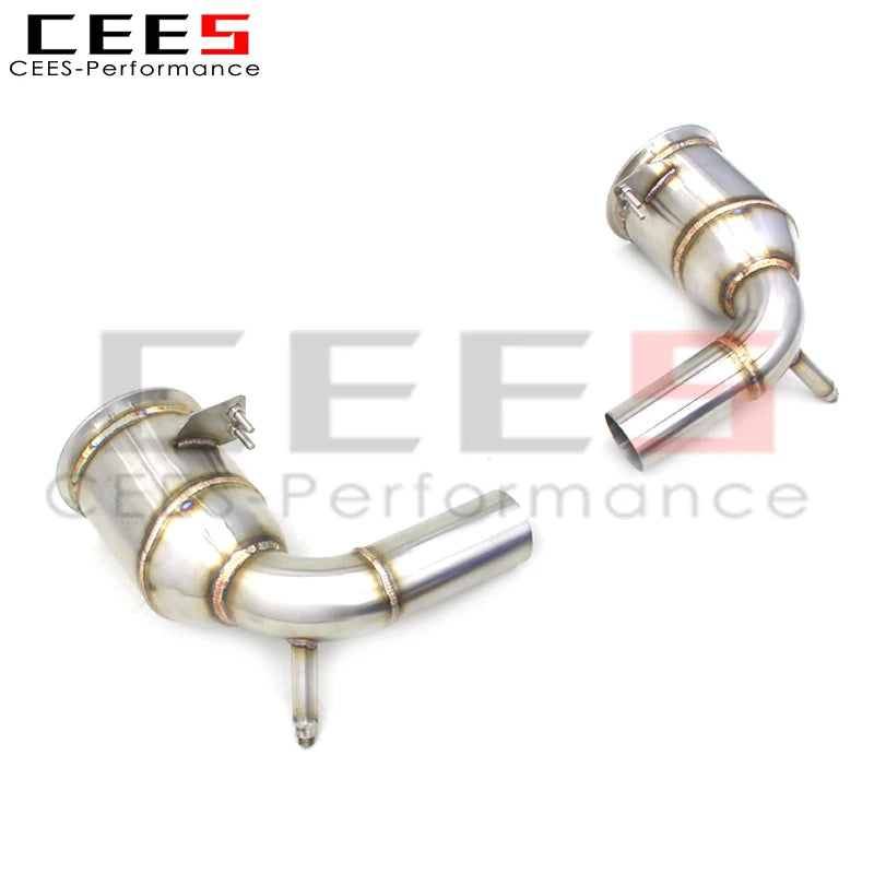 CEES Exhaust manifold For Porsche 911 992 GT3 4.0 2017-2023 without catalyst Catless downpipe Exhaust Pipe