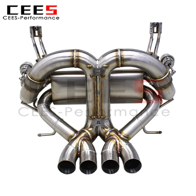 CEES Exhaust Pipes for Lamborghini Aventador LP700 6.5L 2011-2016 Racing Escape Stainless Steel Exhaust Pipe Muffler System