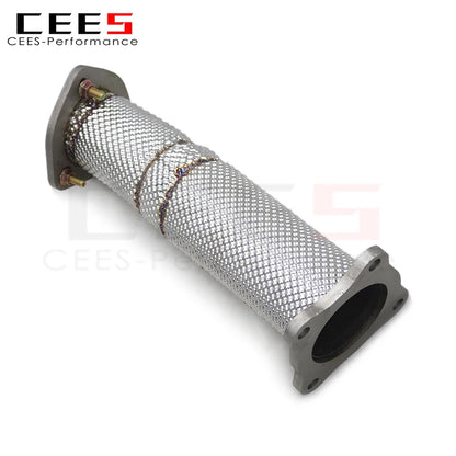 Audi Q5 2.0T 2018-2020 Stainless Steel Heat Shield Downpipe Exhaust System