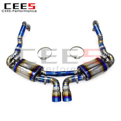 cees Catback Exhaust Pipes for PORSCHE CAYMAN 981 GTS 3.8L 2013-2015 Performance Titanium Escape Car Exhaust Pipe Muffler System