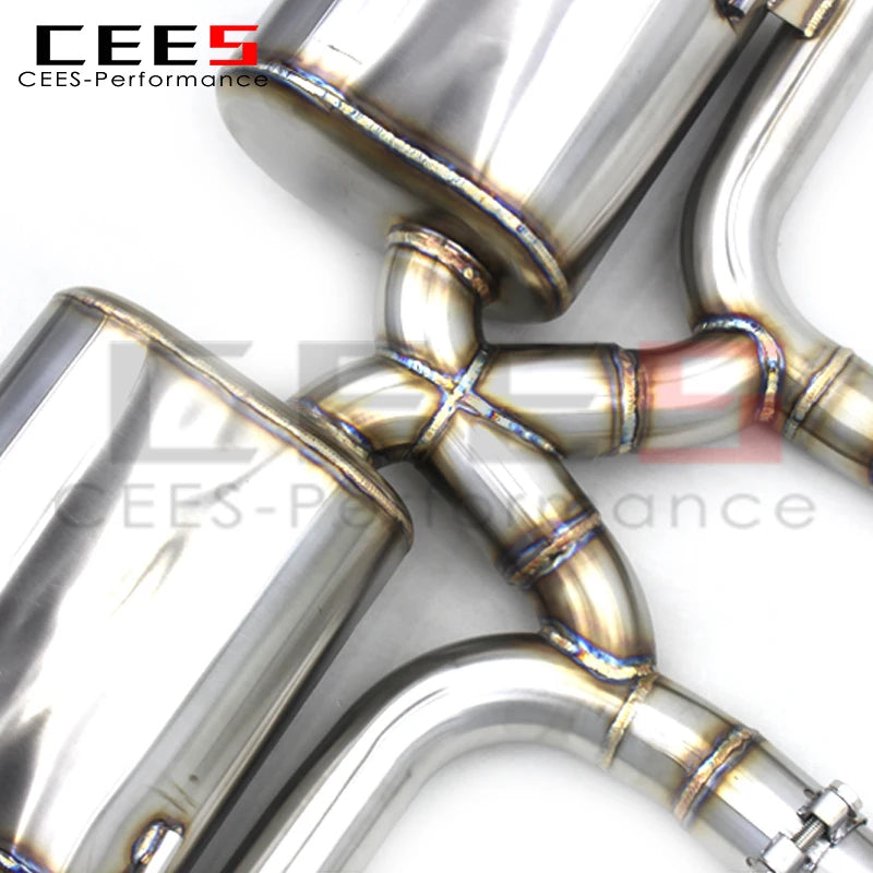 CEES Catback Exhaust For PORSCHE Cayenne 958 4.8 2010-2016 Stainless Steel Exhaust system valve control Exhaust Pipe Muffler