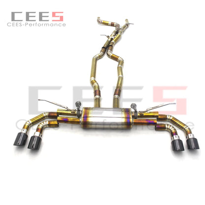 CEES Performance Titanium Full set Valvetronic Catback Exhaust System For Porsche Cayenne 957 3.6/4.8T 2006-2010Exhaust Downpipe