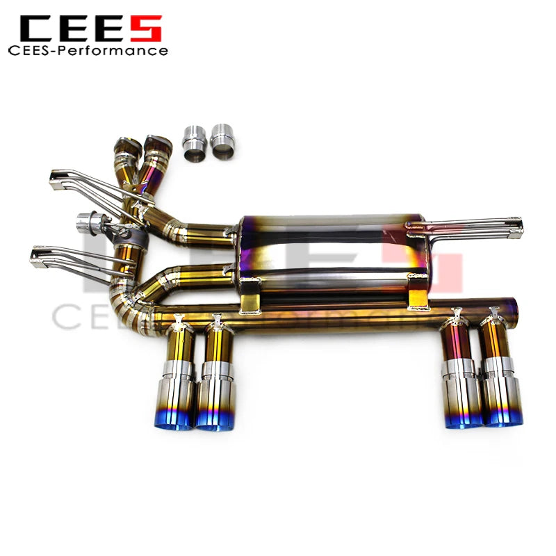 cees Tuning Rear Axle Catback Exhaust Pipes for BMW M3 E46 L6 3.2L 2004-2006 Titanium Racing Exhaust Catback Muffler System