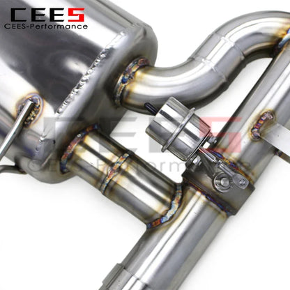 cees Stainless Steel Catback Exhaust Escape Car Exhaust Muffler for BMW M3 E90/E92/E93 4.0L 2008-2013 Black Tips Exhaust Pipes