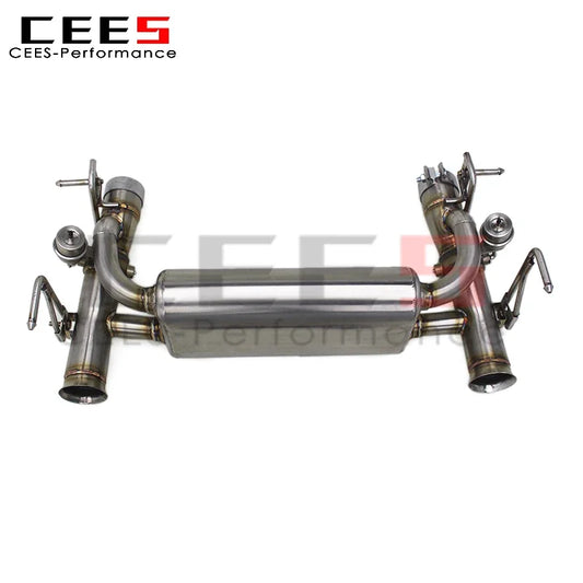 CEES Stainless Steel Catback Exhaust Pipes for Ferrari 488 3.9T V8 2015-2019 Car Exhaust System Exhaust Pipe Escape