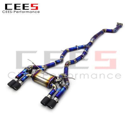 CEES Catback Exhaust Valve Titanium Exhaust Pipes Car Exhaust Muffler for BMW M3/M4 F80/F82 3.0T 2015-2019