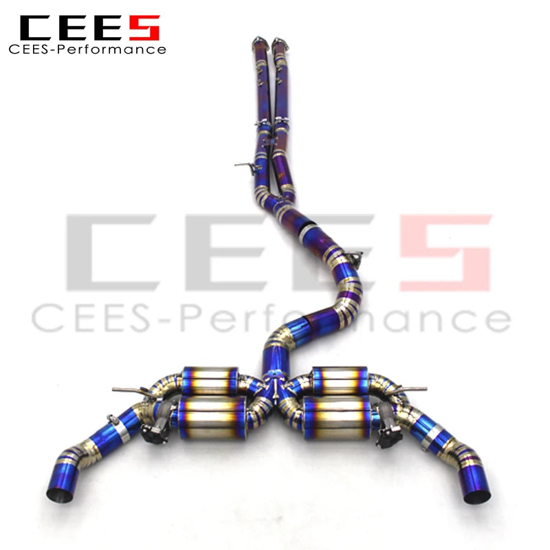 CEES Factory Directly Customized High Quality RS3 TTRS Titanium Exhaust Pipe Muffler For Audi RS3 8Y TTRS 2.5T 2017-2023