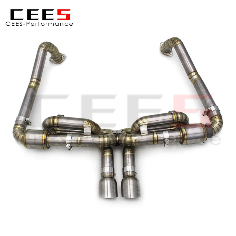 CEES Racing Car Catback Exhaust for PORSCHE 718 Boxster/Cayman 2.0T 2016-2023 Titanium Exhaust Systems Super Car Sound