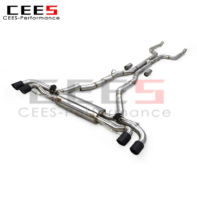 CEES Performance Valve Catback Exhaust System for BMW X5 M50i 4.4TT 2019-2024 Stainless Steel Racing Exhaust Pipe Muffler