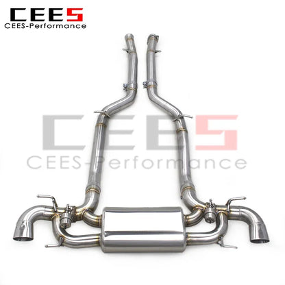 cees Valve Catback Exhaust System for Mercedes-Benz SLS AMG C197 6.2L 2011+ Racing SUS304 Stainless Steel Exhaust Pipe Muffler