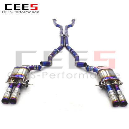 CEES Catback Exhaust System Titanium Performance Valvetronic Exhaust Pipe For BMW M5 E60 5.0 2003-2010