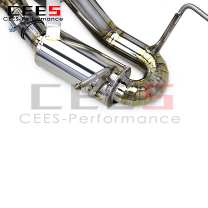 CEES  Exhaust Muffler for Chevrolet CORVETTE C8 Z06 2019-2023 Original Valve Catback System with 3 Inch Titanium Exhaust Pipe