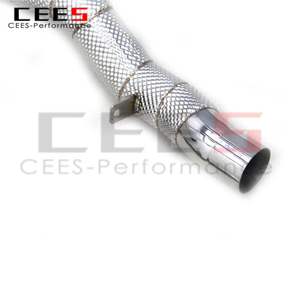 CEES High Performance Catless downpipe Exhaust Pipe For Porsche Cayenne 957 2006-2010 Stainless Steel Exhaust Downpipe