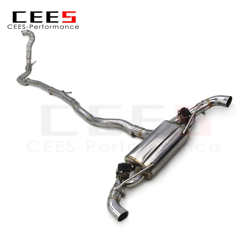 CEES Catback Exhaust Escape Exhaust Downpipe For Mercedes-Benz A45 AMG 2.0T 2014-2023 Stainless Steel Valvetronic Exhaust Pipe