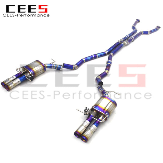 CEES Catback Exhaust System Titanium Performance Valvetronic Exhaust Pipe For BMW M5 E60 5.0 2003-2010