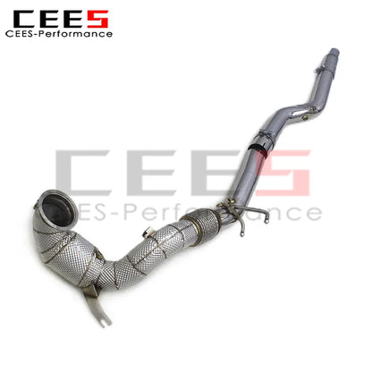 cees Downpipe Exhaust Pipes for VW Golf 8R 2.0T 2019-2023 High Performance Stainless Steel Car Escape Exhaust System Assembly