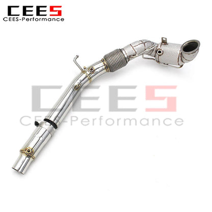 Audi Q3 2.0T 2019-2021 Stainless Steel Downpipe Exhaust with OPF/GPF