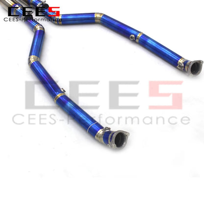 CEES High Performance Titanium exhaust pipes For BMW M3 E90/E92/E93 4.0L 2007-2013 Catback exhaust systems with vacuum Valve