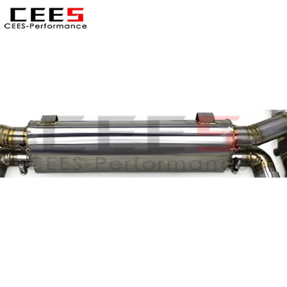 cees Titanium Valvetronic Exhaust Muffler System Catalyst catted Downpipe For Porsche 911 996 TURBO 3.6 1997-2005 Exhaust Pipe