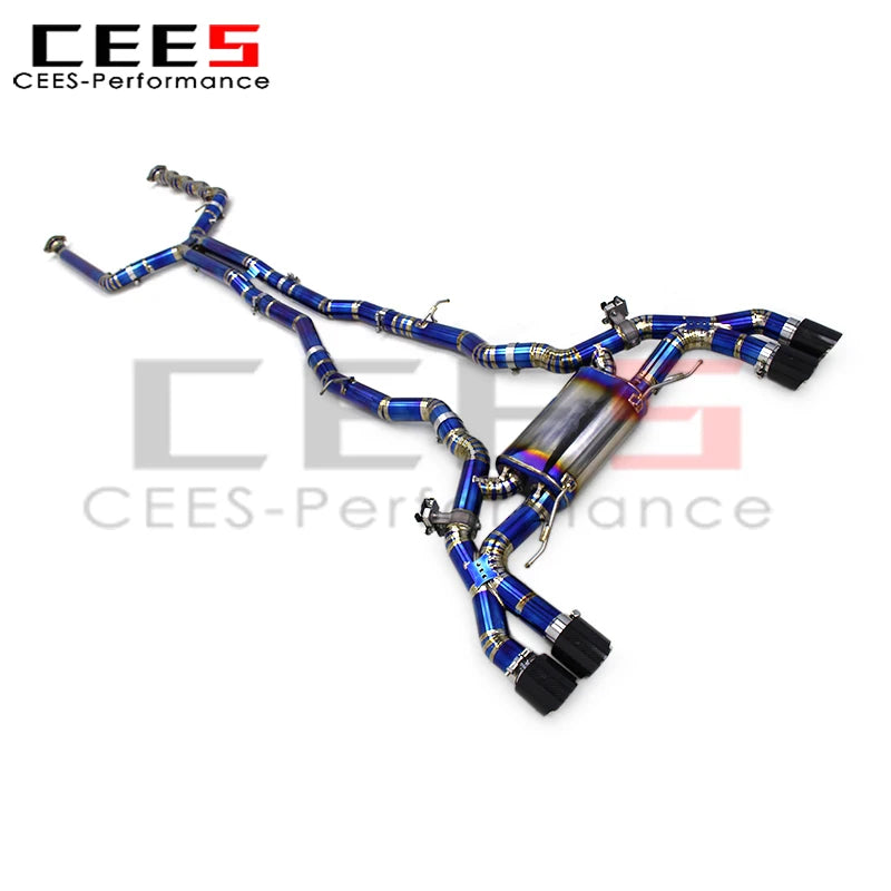 CEES Titanium Escape Catback Exhaust Muffler for BMW X3M/X4M Competition F97/F98 3.0T 2019-2023 Racing Exhaust System Assembly