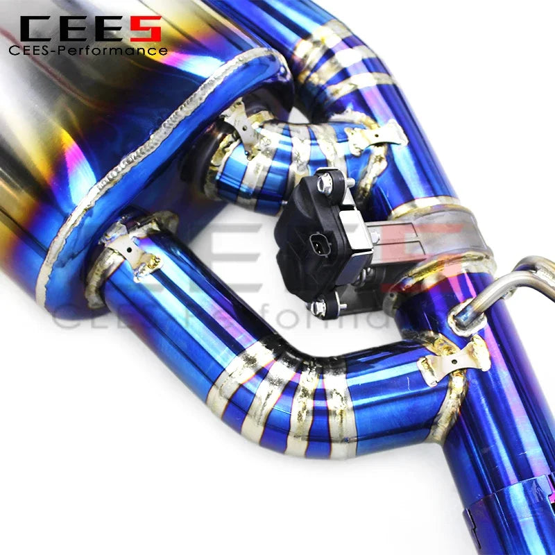 CEES Valvetronic Exhaust Catback System for BMW X6 F16 M40i 3.0T 2015-2019 Titanium Performance Exhaust Pipe Muffler