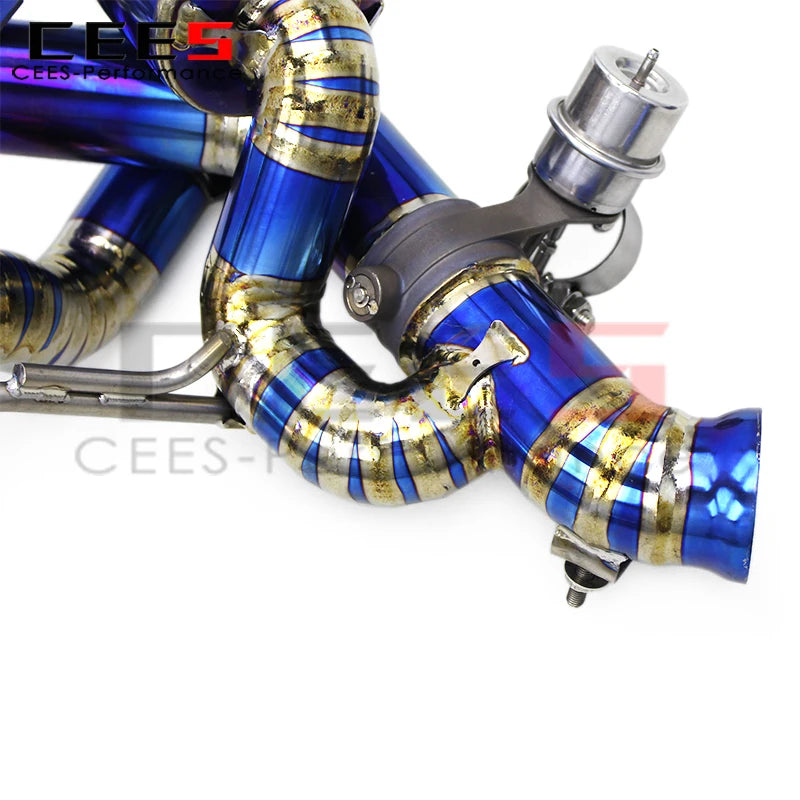 CEES Exhaust Catback Assembly for Ferrari California T 3.9T 2012-2018 High Performance Titanium Pipes Valve  Exhaust Pipe System