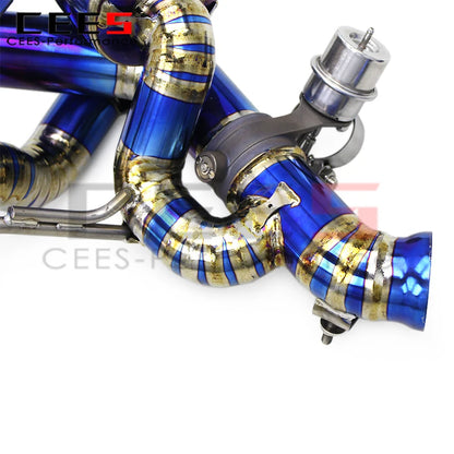 CEES Exhaust Catback Assembly for Ferrari California T 3.9T 2012-2018 High Performance Titanium Pipes Valve  Exhaust Pipe System