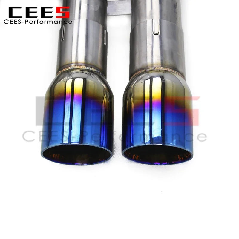 cees Valvetronic Catback System for BMW M3/M4 F80/F82 3.0T 2014-2019 Equal Length Mid Pipe Stainless Steel Muffler Exhaust Pipes