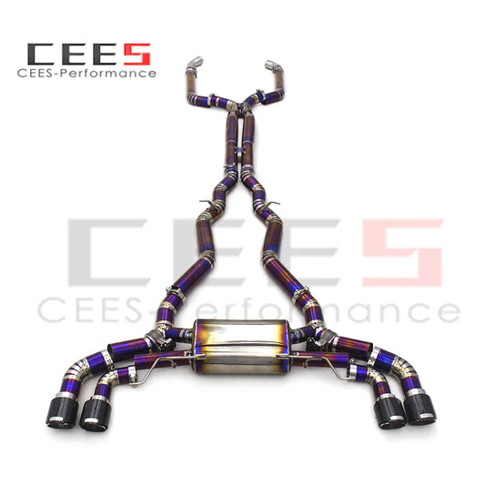 CEES Performance System for BMW F93 M8/M8 Competition Gran Coupe  F92 F91 2017-2023 Valvetronic Catback Titanium Valve Exhaust