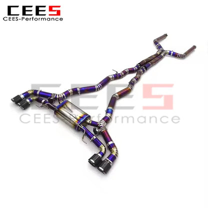 cees Catback Exhaust System for BMW X5M/X6M 4.4TT 2015-2023 Performance Titanium Alloy Car Escape Exhaust Pipe Assembly