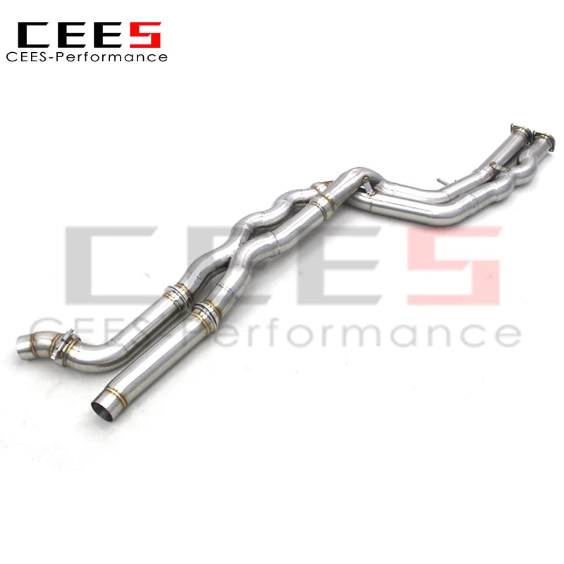 CEES Equal length Mid pipe For BMW M2C/M2 Competition S55 F87 3.0T 2018-2023 Stainless steel primary color wire drawing