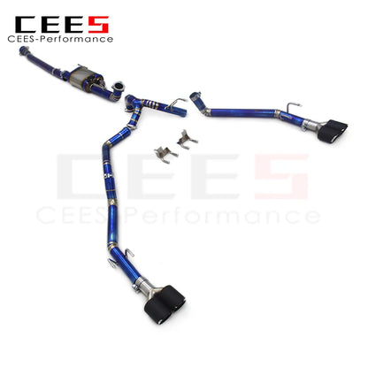 CEES New Style Automobile Titanium Performance Catback Exhaust Valvetronic Muffler System For Ford F150 3.5T 2015-2019