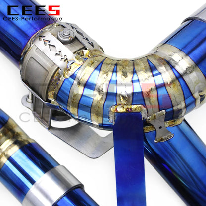 cees Catback Exhaust catted Downpipe For Chevrolet CORVETTE C8 Z06 2019-2024 Titanium Exhaust Pipe Valvetronic Muffler System