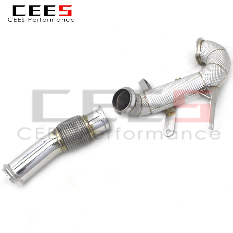 Downpipe For Mercedes-Benz A45 CLA45 National 6 2.0T 2014- SS304 stainless steel Catless downpipe without catalyst