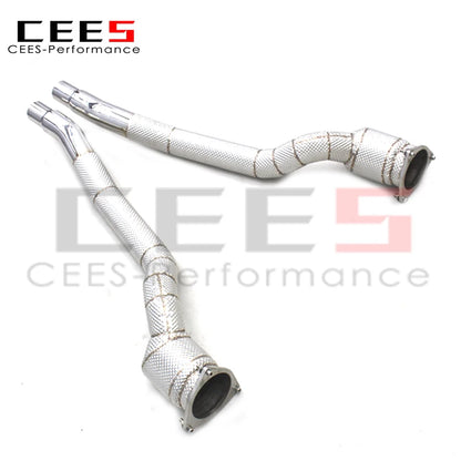 CEES Exhaust Downpipe For Ferrari FF 6.3 2011- Catless downpipe without catalyst Exhaust Pipe