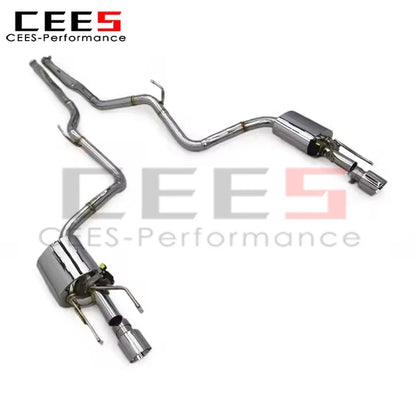 cees Performance Catback Exhaust System for Mercedes-Benz S350 W221 2005-2012 SS304 Stainless Steel Escape Exhaust Pipe Muffler