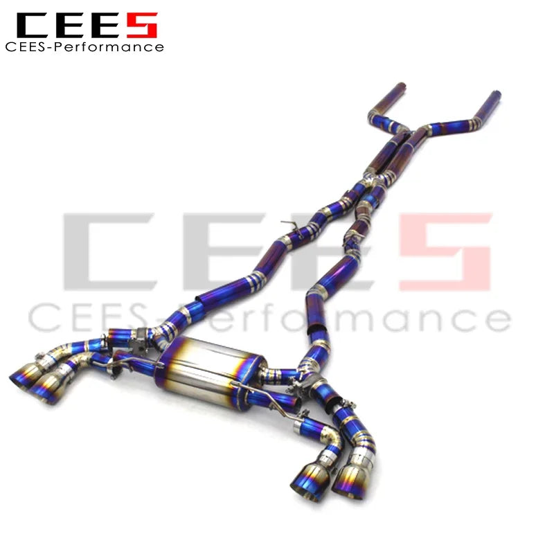 CEES Catback Exhaust for BMW X5M/X6M F95/F96 4.4T 2020-2024 Titanium Valve Exhaust Pipe Muffler System