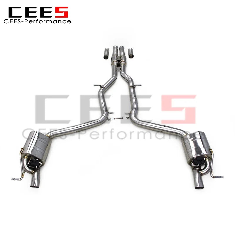 CEES Valvetronic Exhaust Muffler for Mercedes-Benz CLS320/CLS400 C218 3.0T 2015-2017 Stainless Steel Catback Exhaust Systems