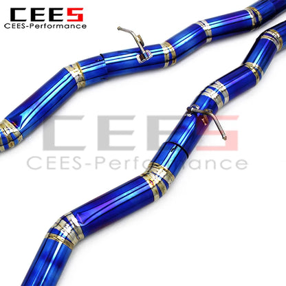 cees Catback Exhaust Pipes System for BMW M850/M850i 4.4TT G14/G15/G16 Alpina B8 2020-2023 Titanium Escape Exhaust Pipe Muffler