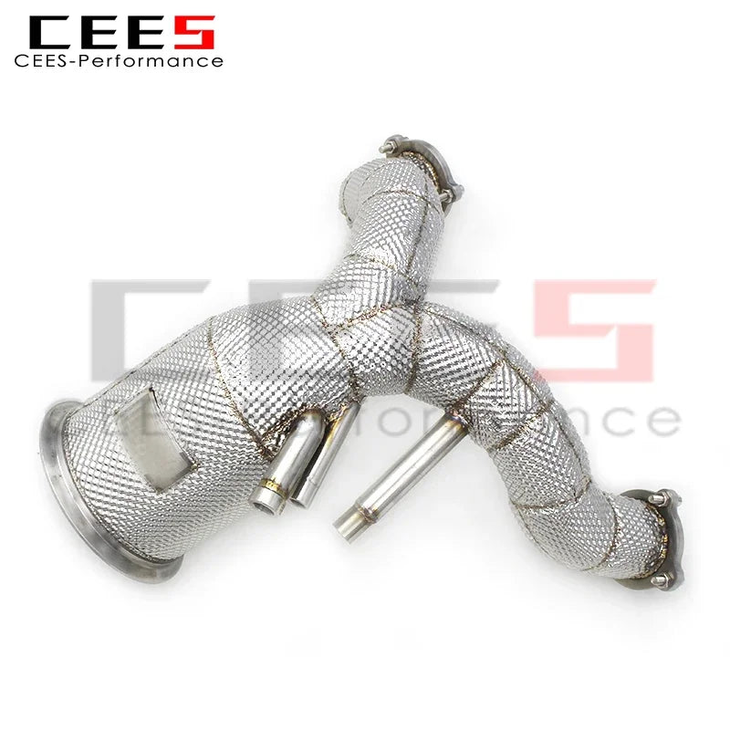 CEES Exhaust Downpipe for Porsche Cayenne COUPE 3.0T 2019-2023 Downpipe  Stainless steel Exhaust Pipe