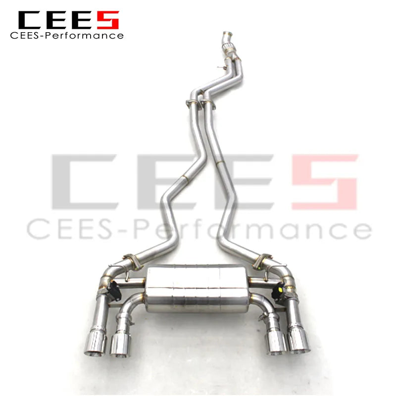 CEES Catback Exhaust System Stainless Steel Exhaust Pipe Valvetronic escape For BMW M2 F87 3.0T 2014-2018