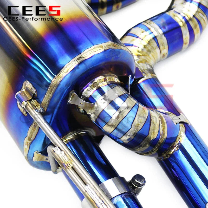 CEES Exhaust Pipes Assembly for Audi SQ8 4.0T 2018-2024 Car Exhaust System Performance Titanium Exhaust Pipe Muffler Escape