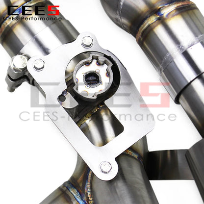 cees Valve Exhaust Pipes for Chevrolet CORVETTE C8 Z06 2019-2024 Stainless Steel 3 Inch Pipe Catback Exhaust System Assembly