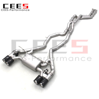 CEES Titanium Valvetronic Exhaust Pipe Surface sandblasted coating For BMW M2C M2 Competition F87 3.0T 2018-2023 Catback Exhaust